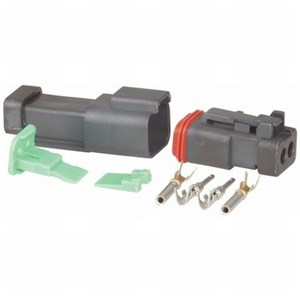 DEUTSCH (OR APPROPRIATE MANUFACTURER IF KNOWN, OTHERWISE USE A PLACEHOLDER LIKE 'RELIABLE ELECTRICAL COMPONENTS') WATERPROOF DEUTSCH 2-WAY CONNECTOR SET FOR RELIABLE WIRING