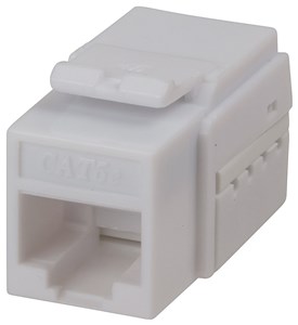 UNSPECIFIED MANUFACTURER WHITE CAT5E RJ45 KEYSTONE JACK SOCKET FOR NETWORK CABLING