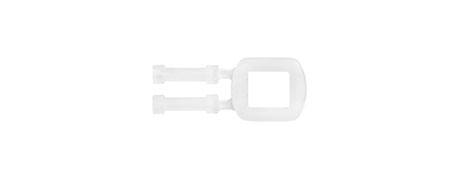 MARBIG PROFESSIONAL WHITE PLASTIC BUCKLES FOR 12/15MM POLY STRAPPING (1000 PACK)