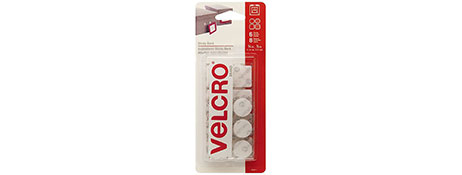 VELCRO BRAND WHITE STICKY BACK FASTENERS FOR EASY ORGANIZATION