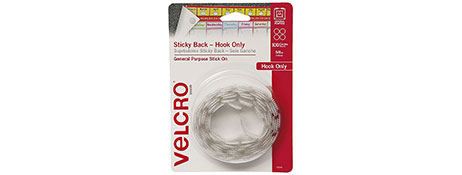 VELCRO® BRAND WHITE STICKY BACK FASTENERS - EASY ORGANIZATION