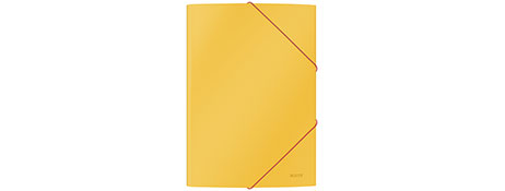 UNKNOWN MANUFACTURER YELLOW A4 FLAP FOLDER WITH ELASTIC CLOSURE FOR SECURE FILING