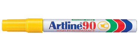 UNSPECIFIED MANUFACTURER PERMANENT YELLOW CHISEL TIP MARKER FOR ALL SURFACES